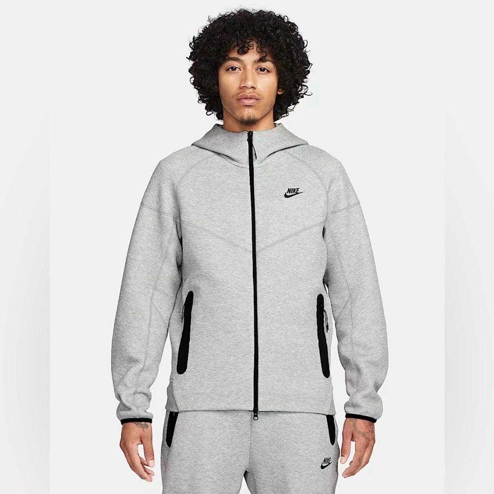 Nike Tech Fleece Windrunner Men's Full-Zip Hoodie Dark Grey Heather FB7921-063